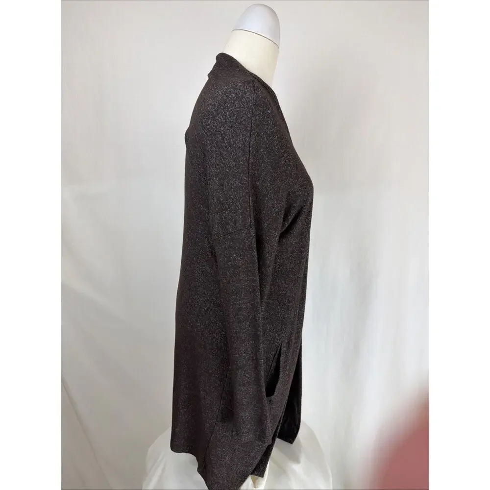 NWT Soya Concept Biara Brown Long Open Drop Shoulder Cardigan Sweater XL #0721